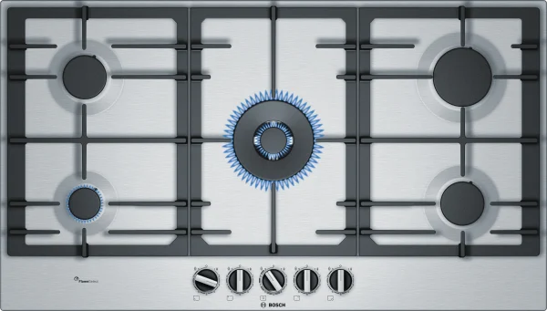 Series6, Gas hob 90cm stainless steel