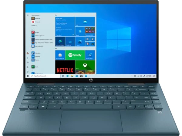 HP Pavilion x360 Convertible 14-dy0058nia, Windows 10 Home Single Language, 14", touch screen, Intel® Core™ i3, 4GB RAM, 512GB SSD, FHD, Spruce blue