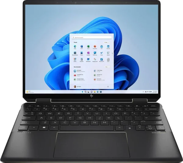 HP Spectre x360 2-in-1 Laptop 14-ef2019nia, Windows 11 Pro, 13.5", touch screen, Intel® Core™ i5, 8GB RAM, 512GB SSD, WUXGA+, nightfall black
