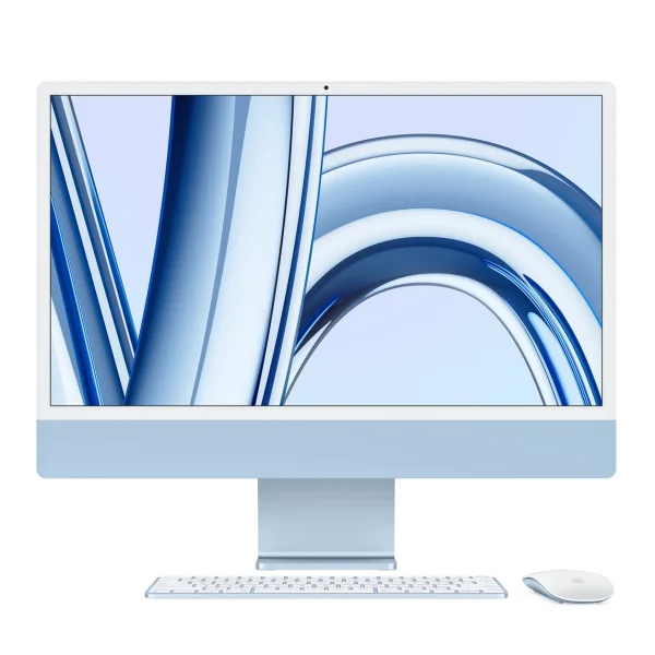 24-inch iMac with Retina 4.5K display: Apple M3 chip with 8‑core CPU and 10‑core GPU, 256GB SSD - Blue